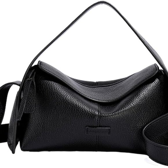 Lightweight Crossbody Bag - Soft PU Leather with Nylon Lining - Modern Elegance - Picture 1 of 6